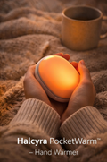 Halcyra PocketWarm™ – Rechargeable Hand Warmer